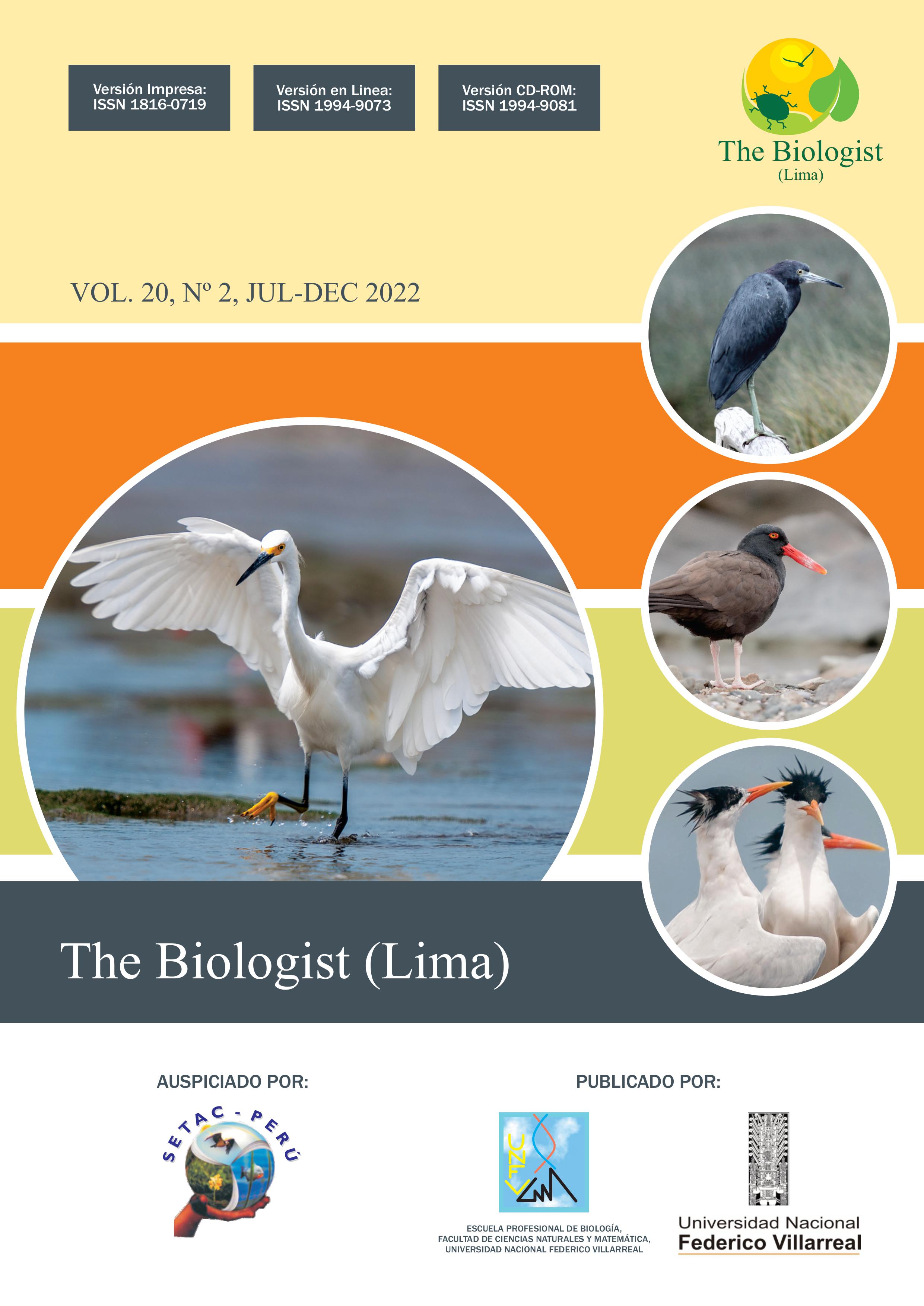 					Ver Vol. 20 Núm. 2 (2022): The Biologist (Lima)
				