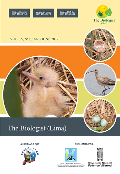 					Ver Vol. 15 Núm. 1 (2017): The Biologist (Lima)
				