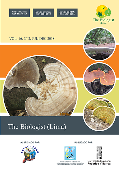 					Ver Vol. 16 Núm. 2 (2018): The Biologist (Lima)
				
