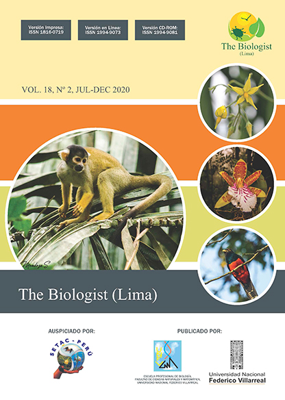 					Ver Vol. 18 Núm. 2 (2020): The Biologist (Lima)
				