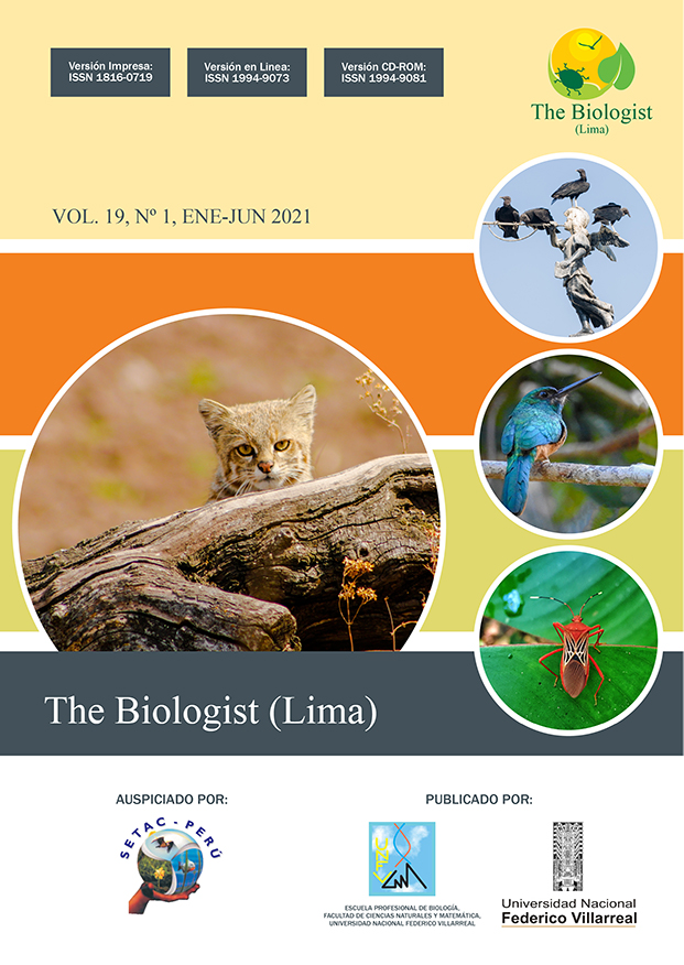 					Ver Vol. 19 Núm. 1 (2021): The Biologist (Lima)
				
