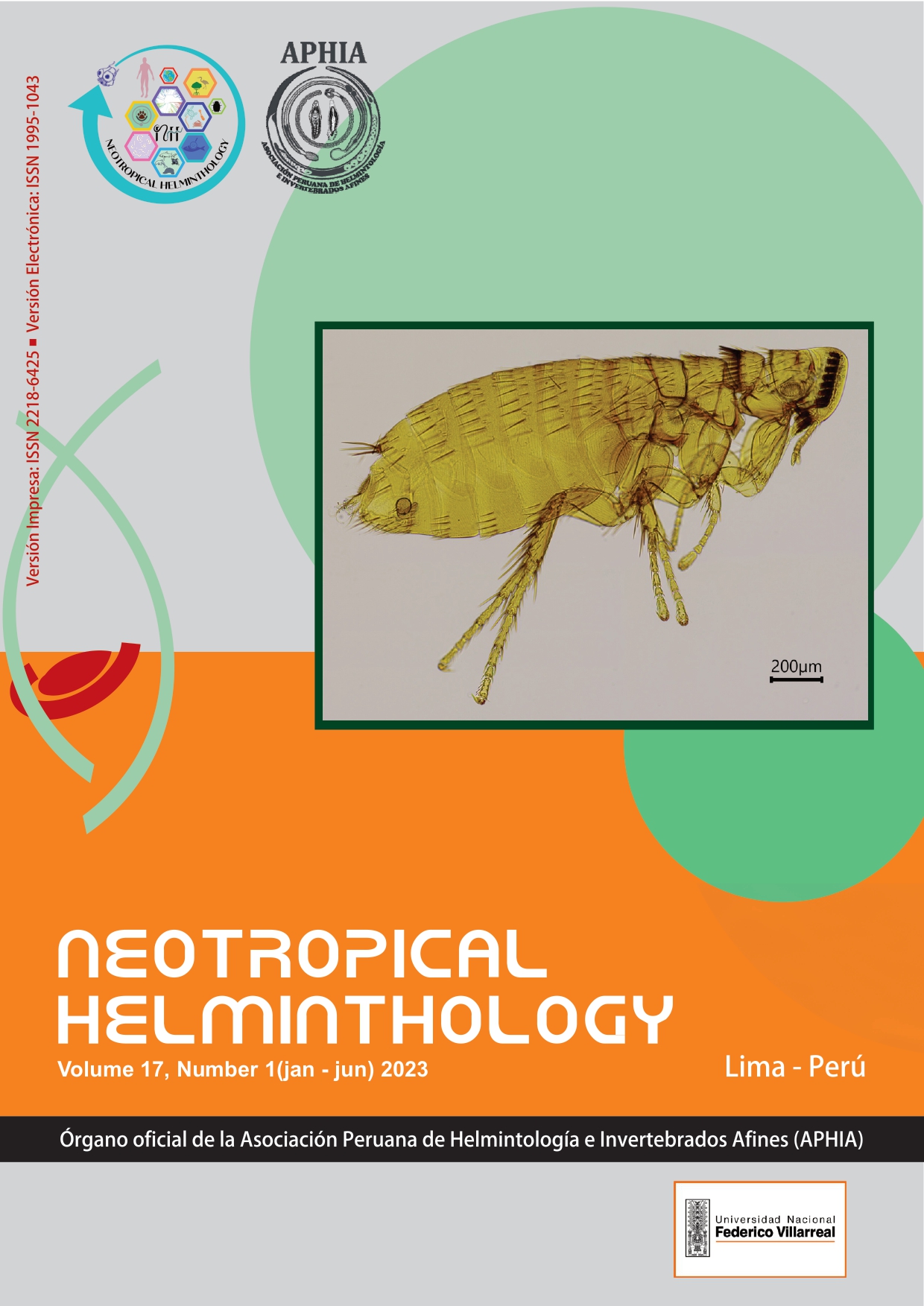 					Ver Vol. 17 Núm. 1 (2023): Neotropical Helminthology: Publicación Anticipada
				