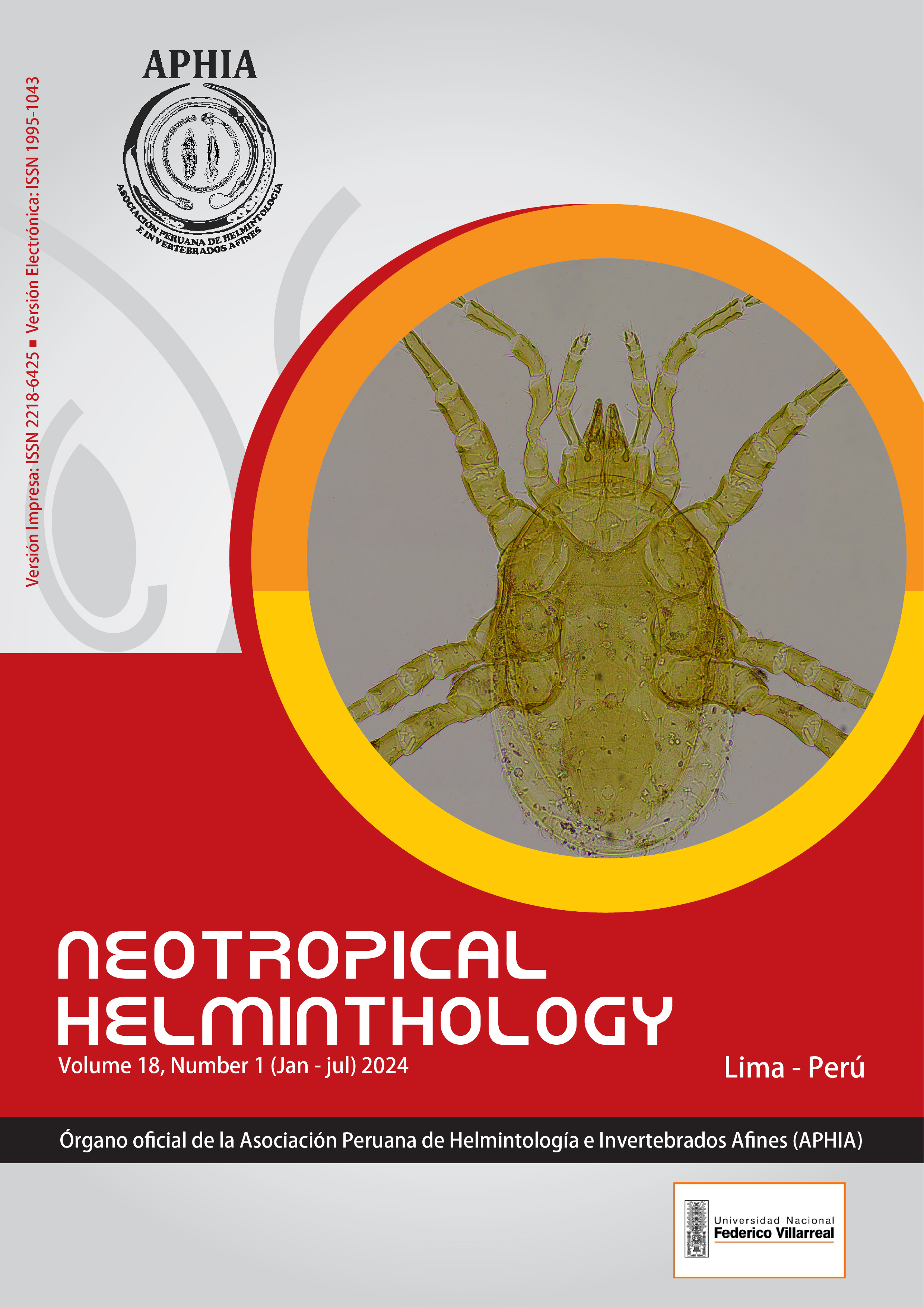 					Visualizar v. 18 n. 1 (2024): Neotropical Helminthology Versión Anticipada
				