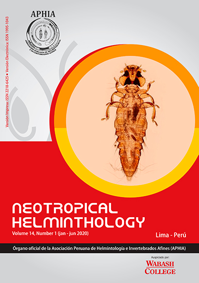 					Ver Vol. 14 Núm. 1 (2020): Neotropical Helminthology
				