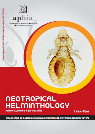 					Visualizar v. 12 n. 2 (2018): Neotropical Helminthology
				