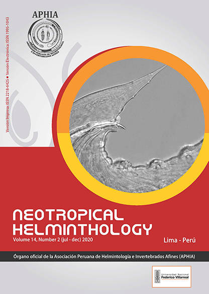 					Ver Vol. 14 Núm. 2 (2020): Neotropical Helminthology
				
