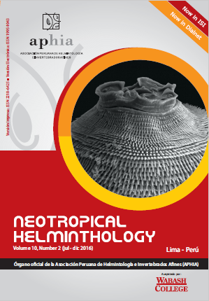 					Ver Vol. 10 Núm. 2 (2016): Neotropical Helminthology
				