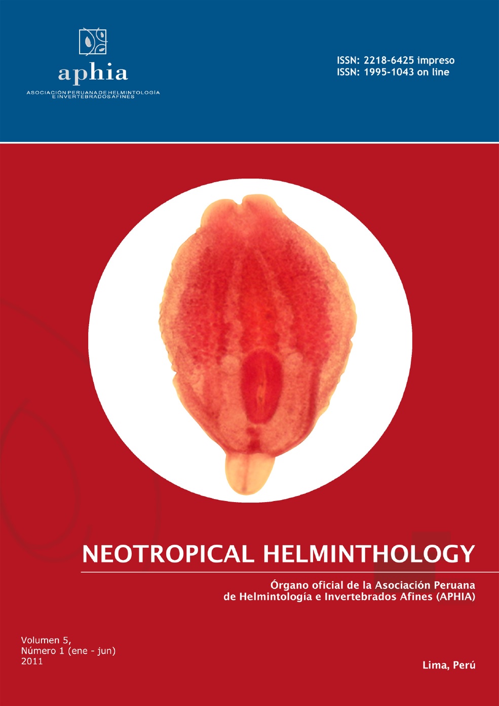 					Ver Vol. 5 Núm. 1 (2011): Neotropical Helminthology
				